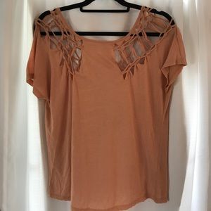Mauve RVCA Tee