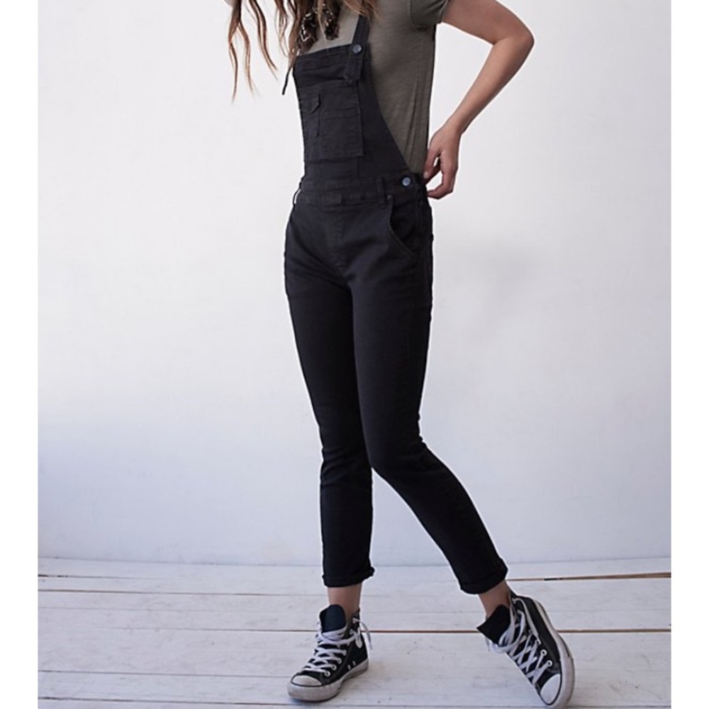 Free people black overalls