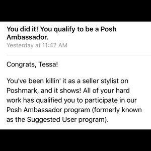 Yay I am A Posh Ambassador 🎉💐💕