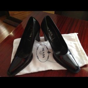 Authentic Prada Patent Leather Heels Size 10