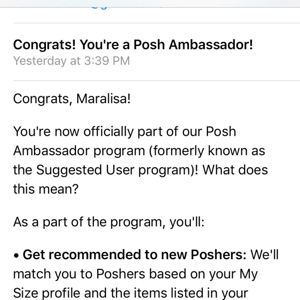 I'm a posh ambassador ❤️❤️❤️❤️
