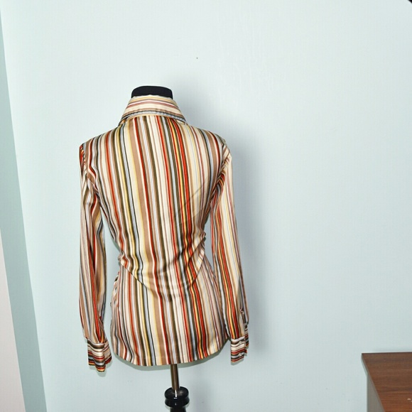 Super Cute Multicolored Button Down Shirt - Picture 2 of 2