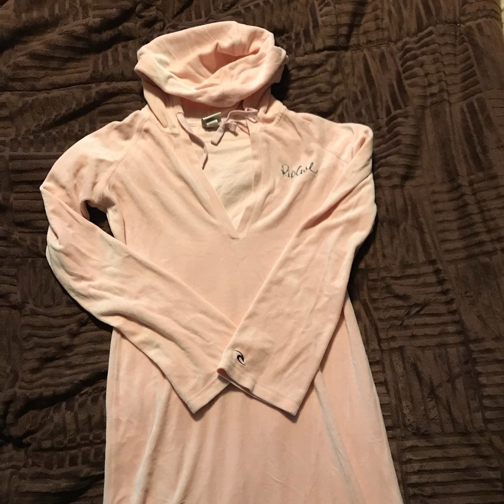 Hooded coverup dress