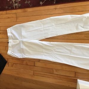 White tuxedo pants bcbg