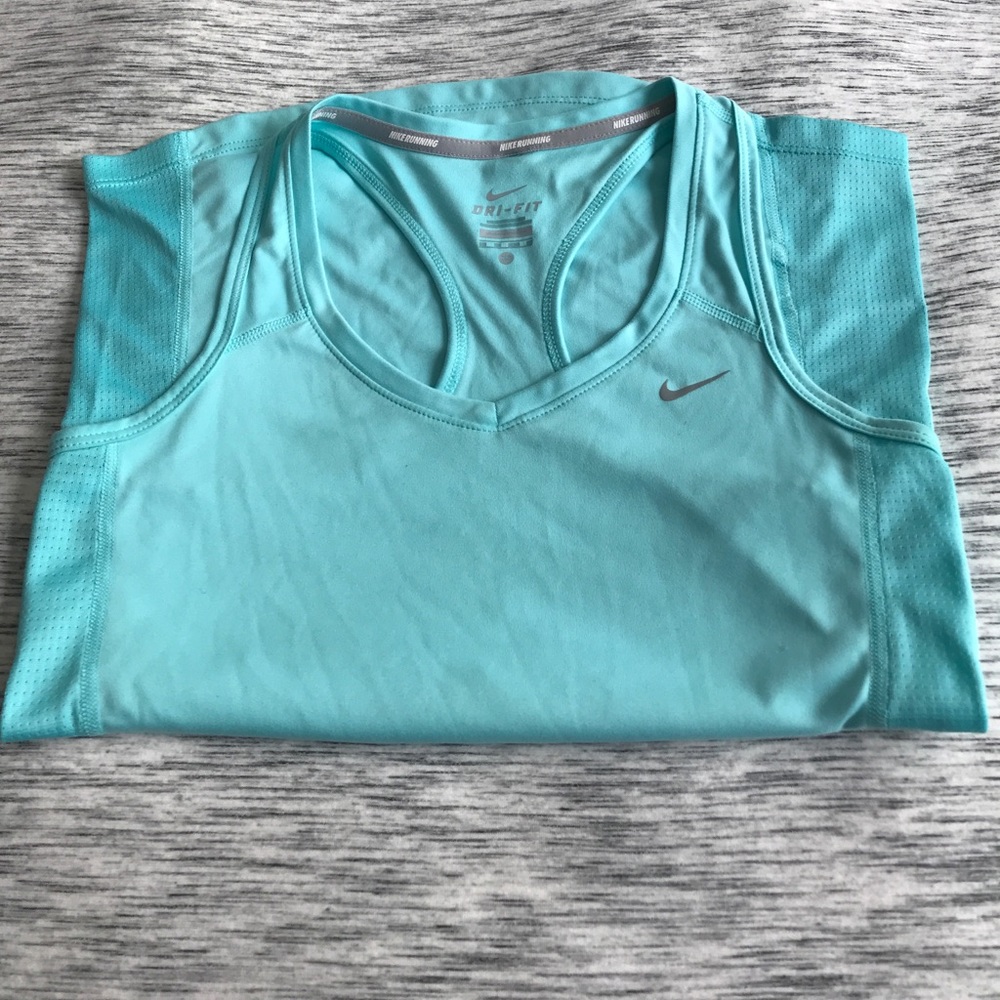 Aqua Nike Running racerback size XS