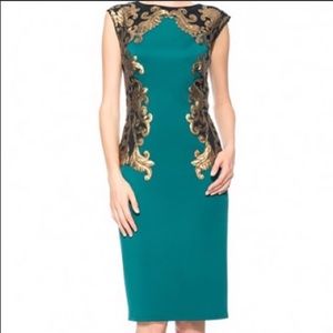 Elegant Emerald knee-length dress