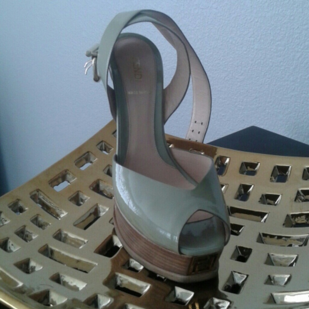 Fendi Platform Peep-toe Heels