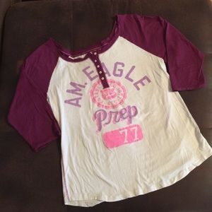 American Eagle - Fitted Baseball Style Tee - XXL