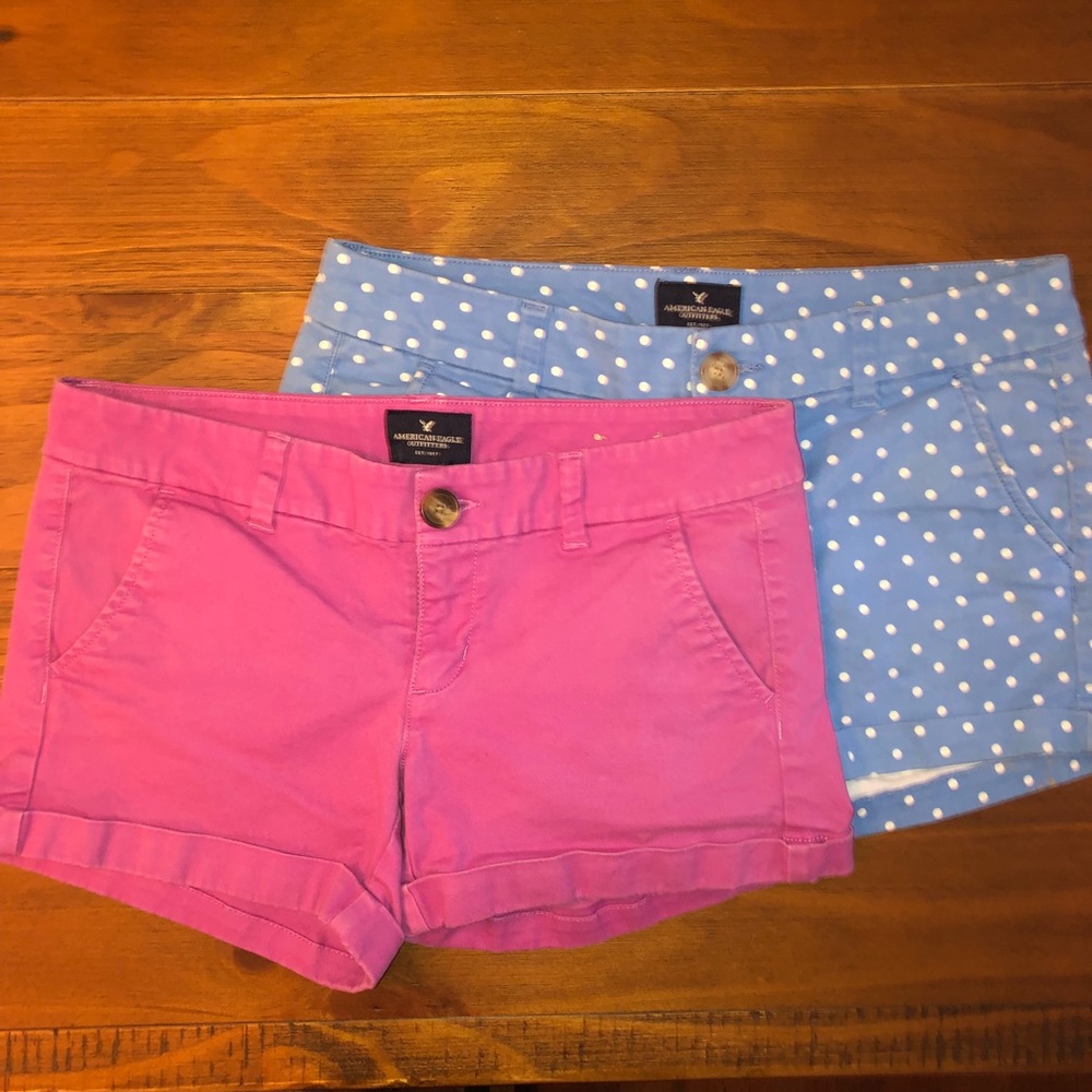 Lot of 2 super cute American Eagle midi shorts!