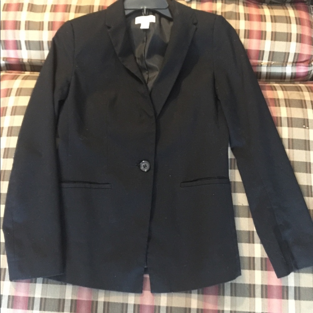 LOFT 00P black blazer.