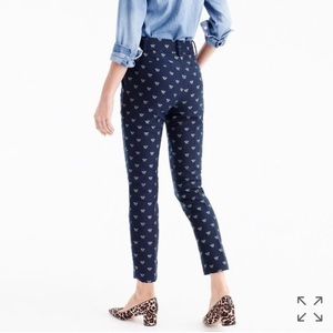 Jcrew jacquard bumblebee pants