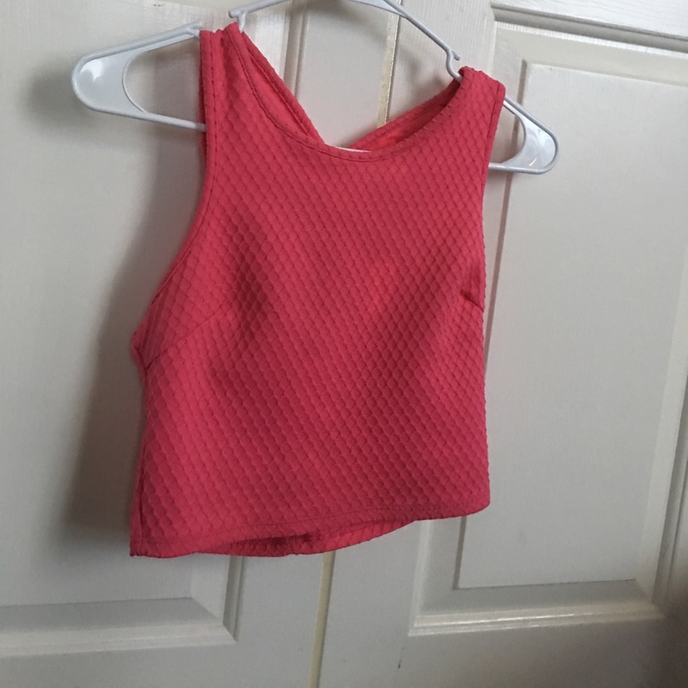 Pink crop top