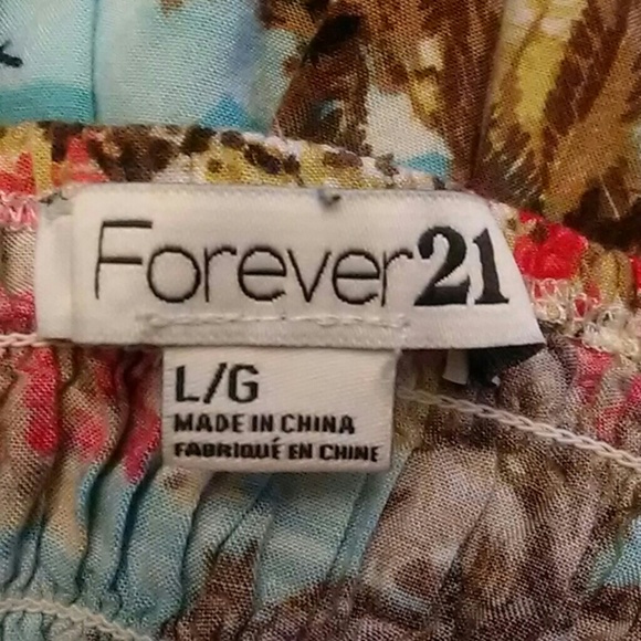 Forever21 tropical blouse - Picture 3 of 3