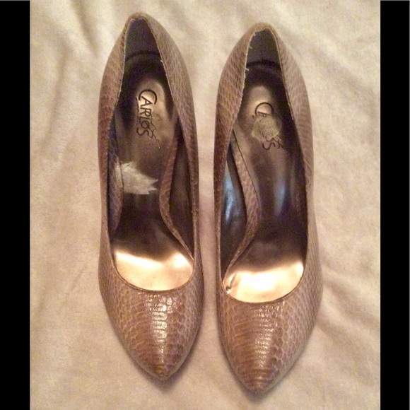 CARLOS Shoes - Carlos Snake Skin Heels. Perfect condition!
