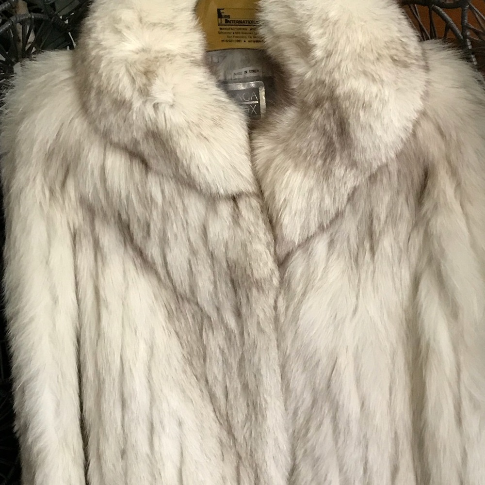 White Saga Fox Fur Coat
