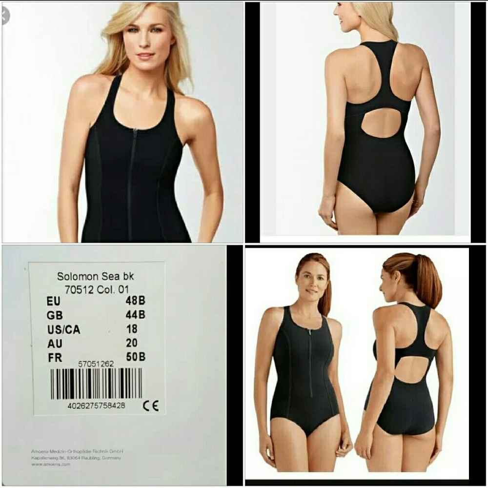 SOLOMON SEA  Masectomy swimsuit xlarge