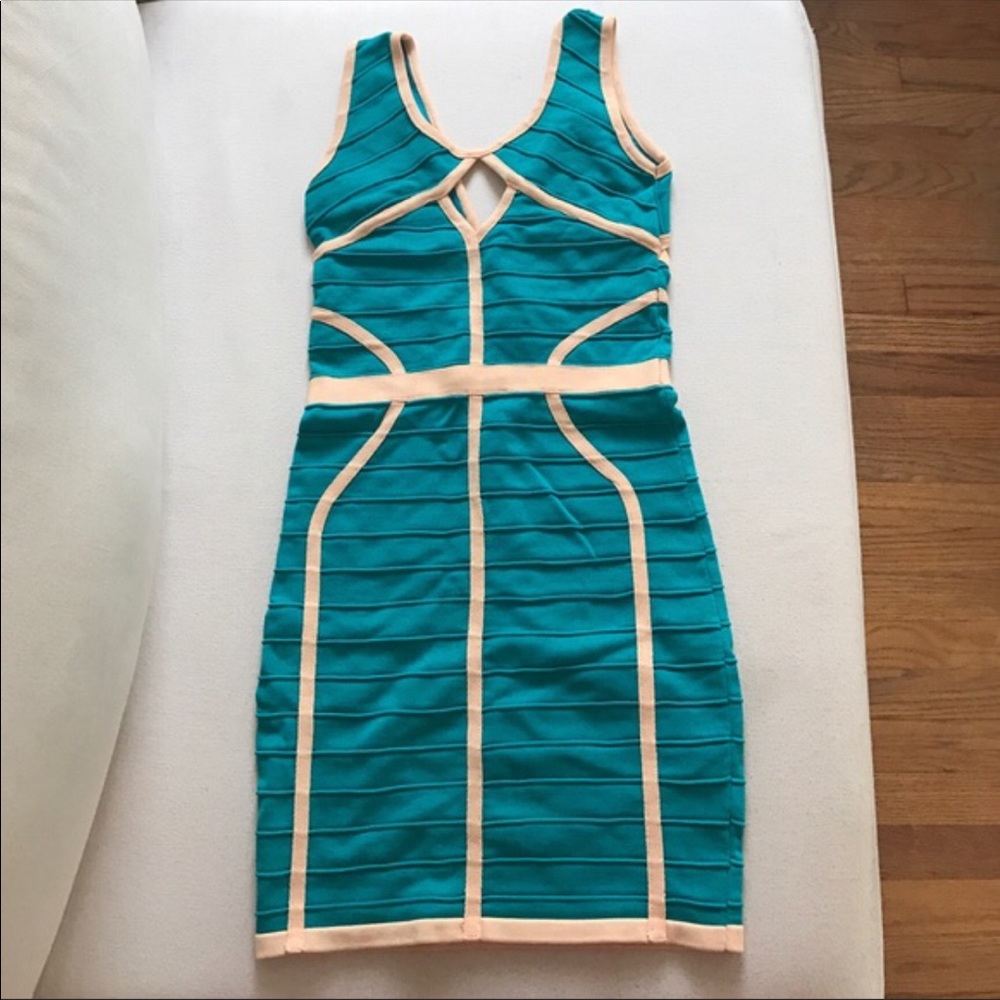 Bebe Body Con Bandage Dress