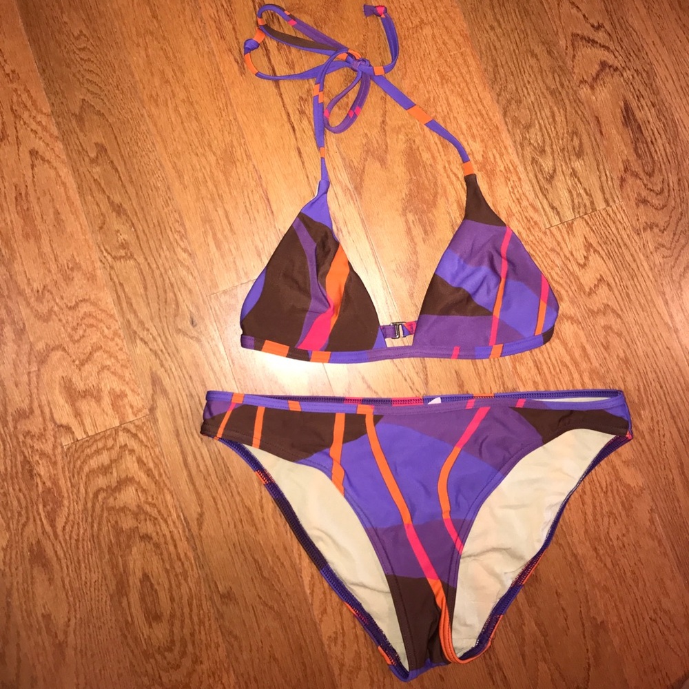 Victoria's Secret purple/orange/pink/brown bikini