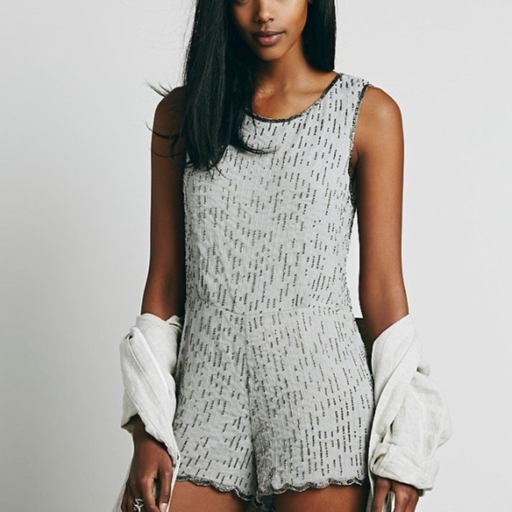 Free People beaded romper