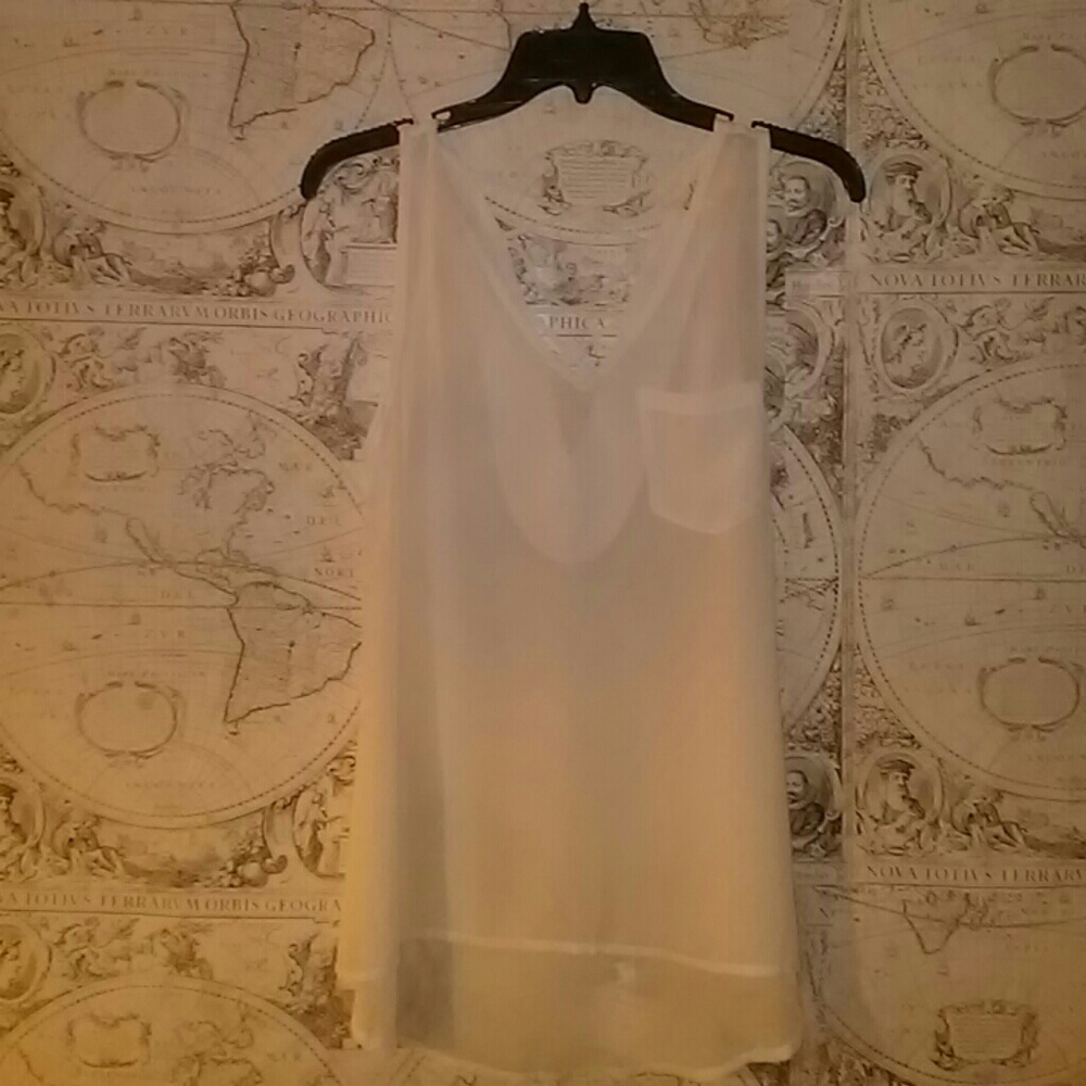 Sleeveless high low blouse