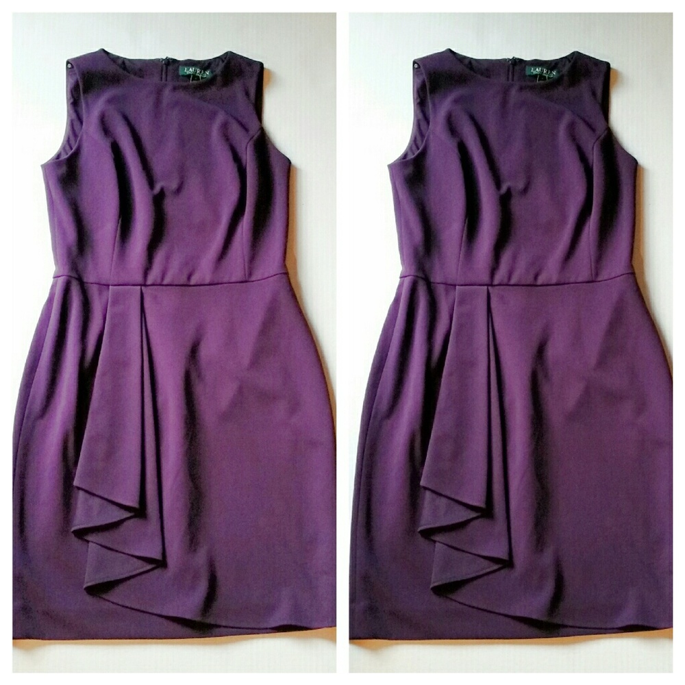 Ralph Lauren Sleeveless Purple Dress