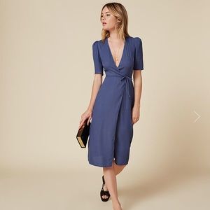 Reformation Marta dress in Bluebird
