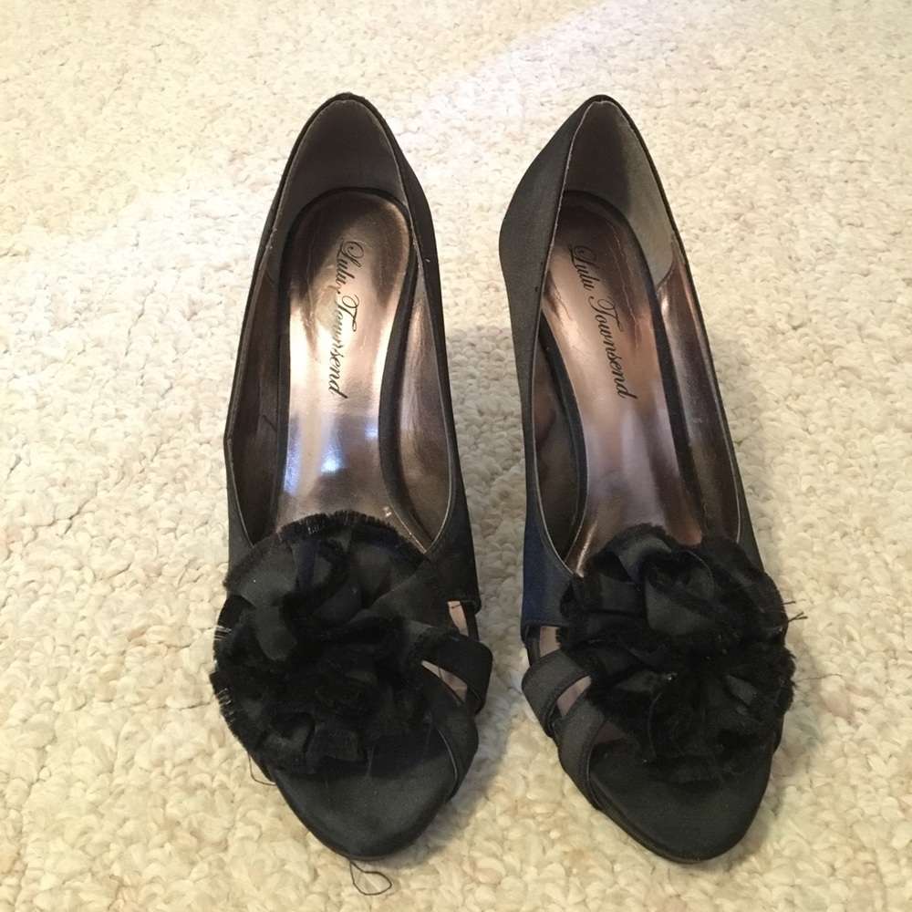 Black stiletto heels