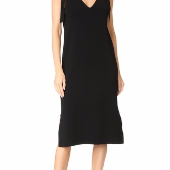 Milly Tie Shoulder V Neck Dress - Picture 4 of 4