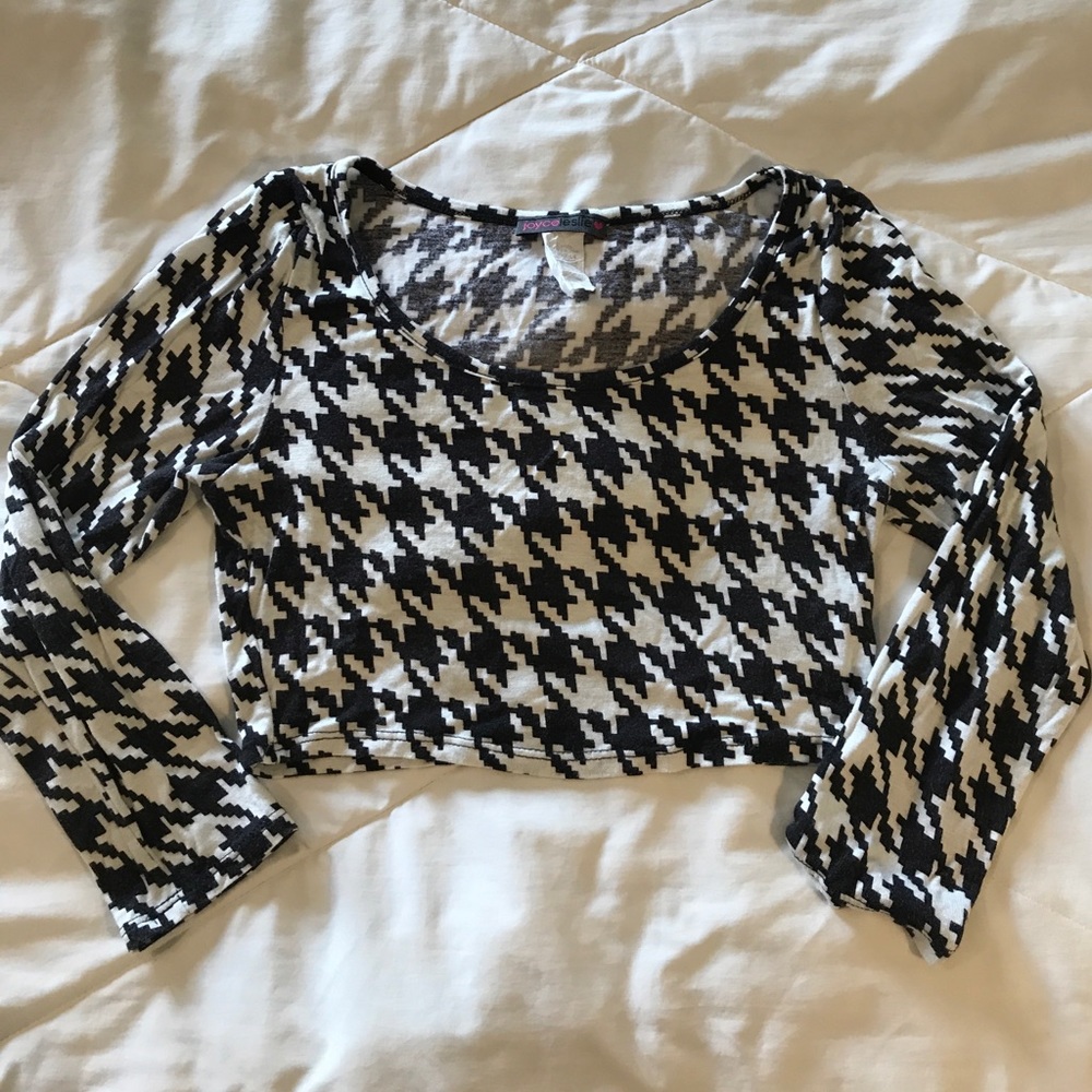 Houndstooth Crop Top