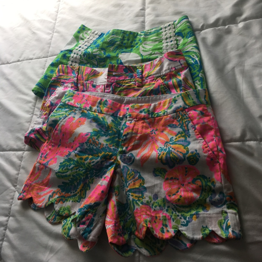 3 pairs of Lilly Pulitzer shorts