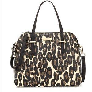 Kate Spade ♠️ Leopard Satchel tote