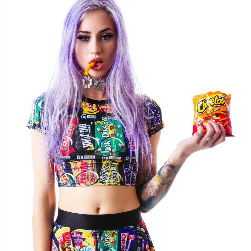 Vending crop top dolls kill unif supreme shop Jeen
