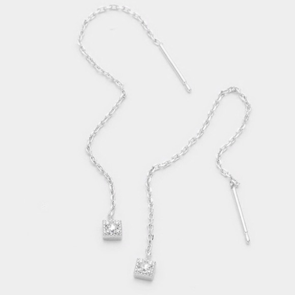 Goodchic Jewelry - BOGO🎉 NWT Dainty Silver CZ Threader Earrings