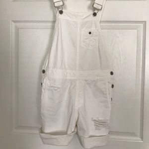 Big Star White Denim Overalls