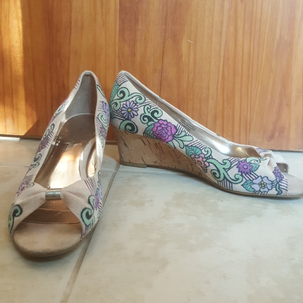 Etienne Aigner cork wedges