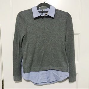 Faux layered sweater