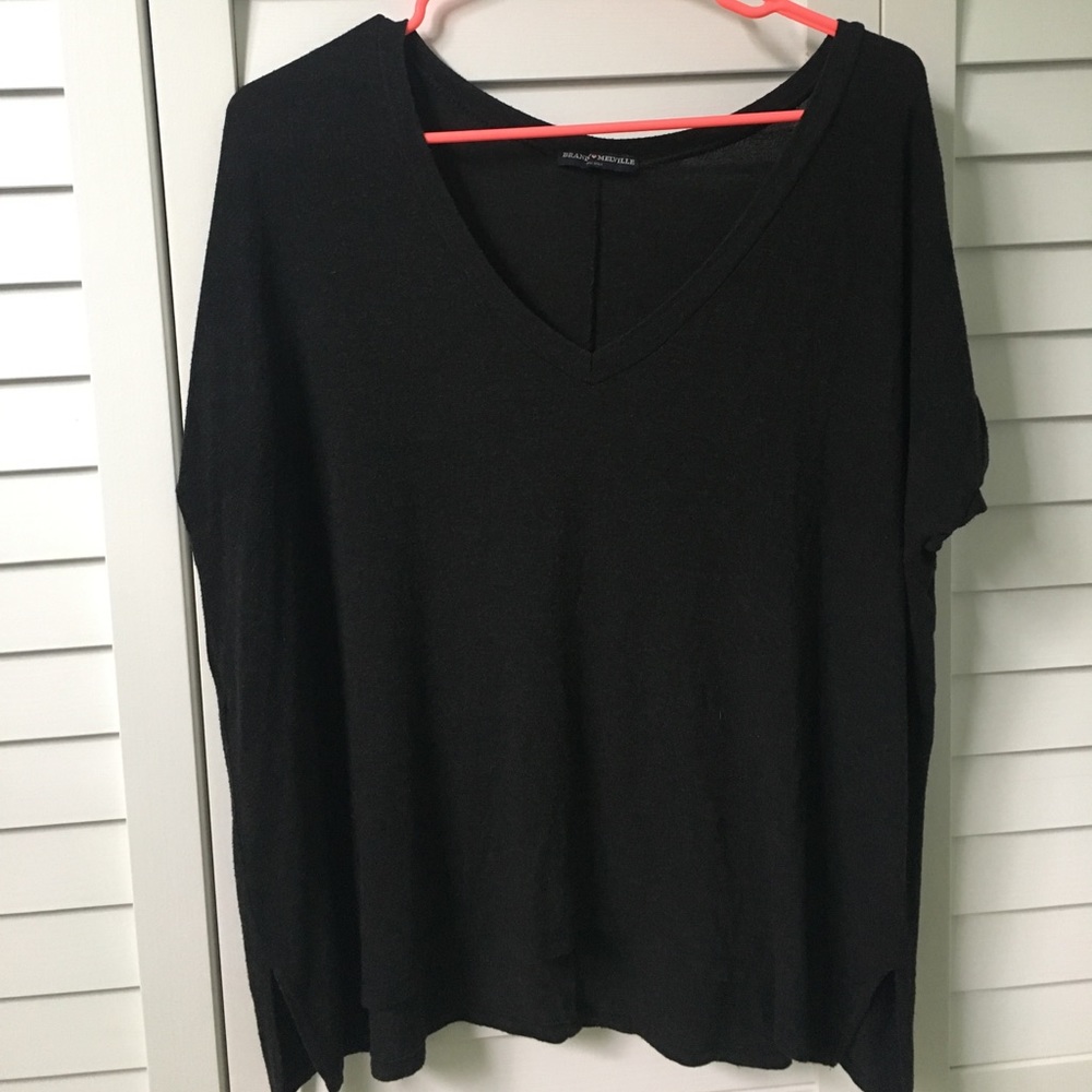 Brandy Melville gray V-neck