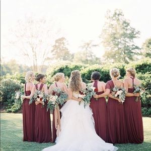 David's Bridal Versa bridesmaids dress WINE 4 to 0