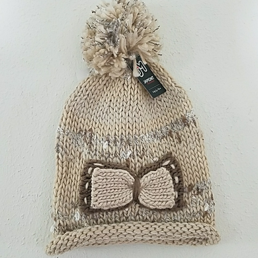 Happy Trials Cute Wool Knit Pom Beanie - Picture 4 of 7