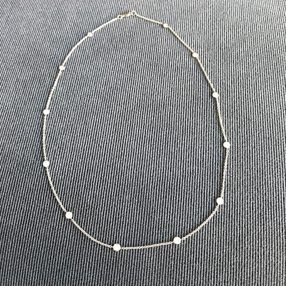 Diamond By The Yard 14k white gold necklace