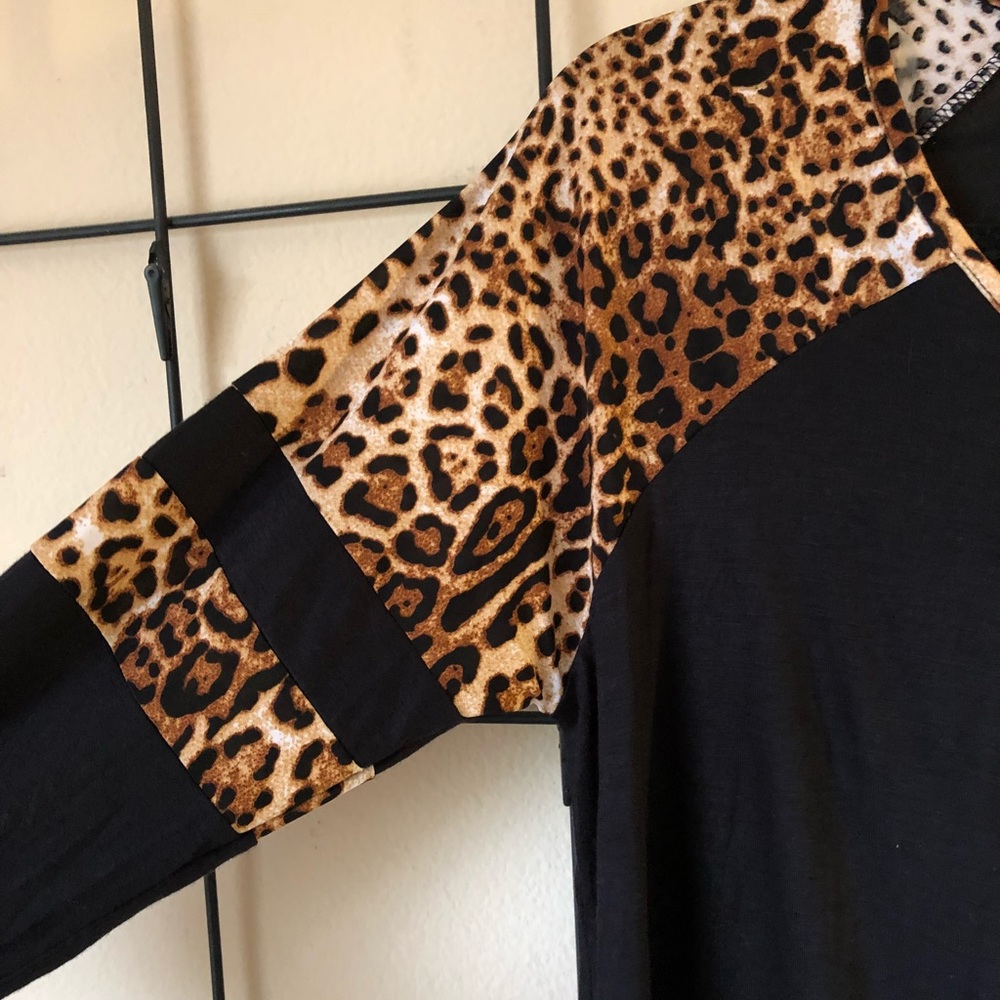 Cheetah baseball tee