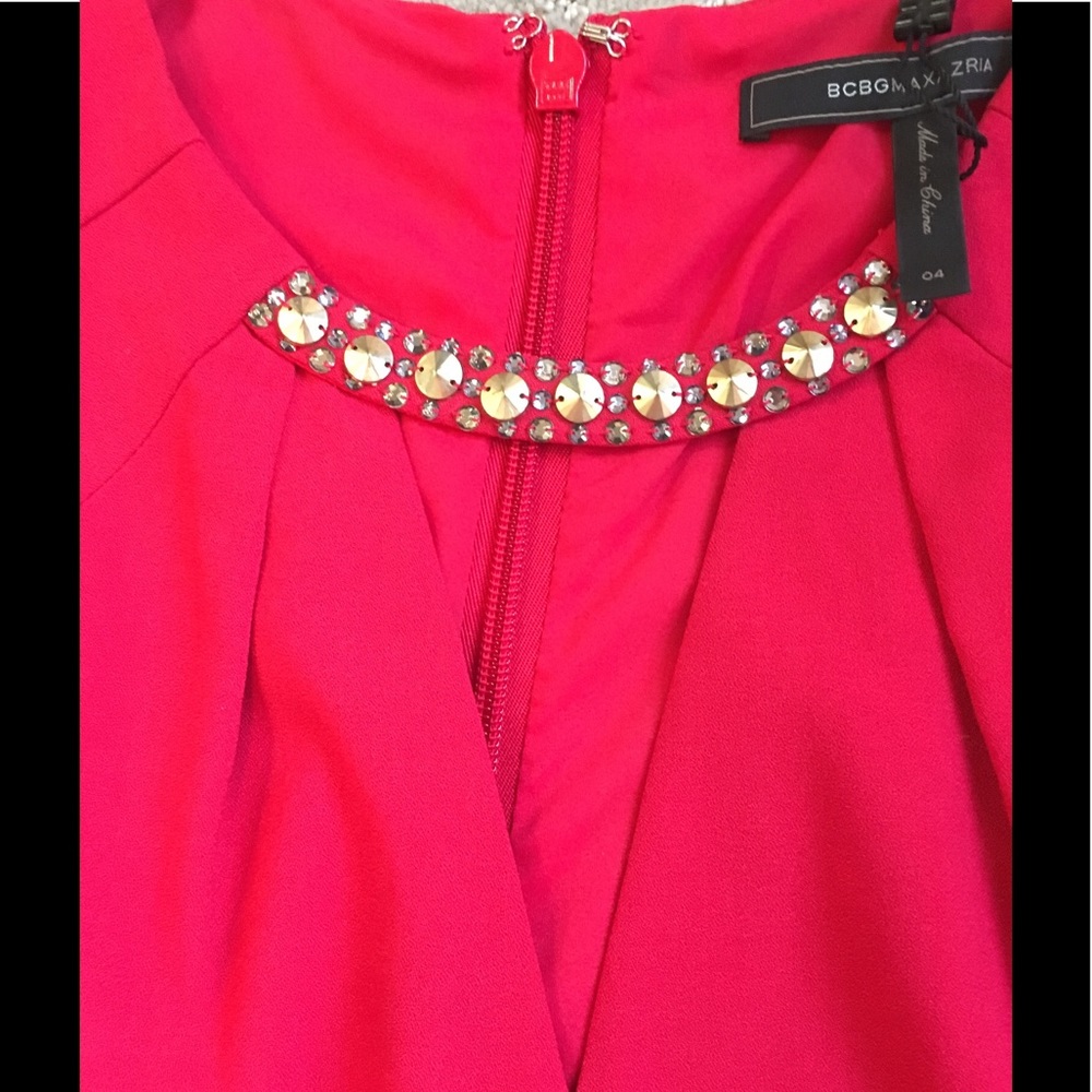 BCBG NWT red cocktail dress size 4