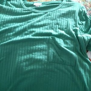 NWT LulaRoe Carly ribbed blue