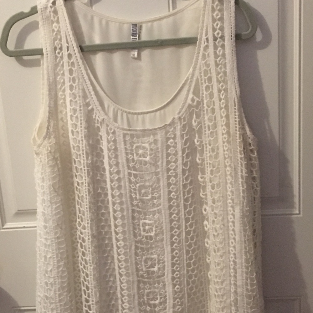White double layer blouse