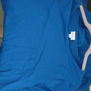 NWOT LulaRoe Carly cobalt blue