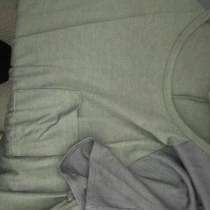 NWOT heathered army green and grey Carly