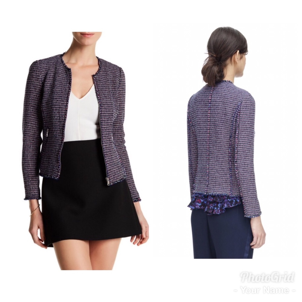 Rebecca Taylor Graphic Tweed Jacket