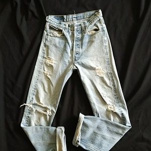 RARE Vintage 501 jeans distressed