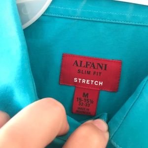 Men's Alfani Slim Dress Shirt M  15-15 1/2   32-33