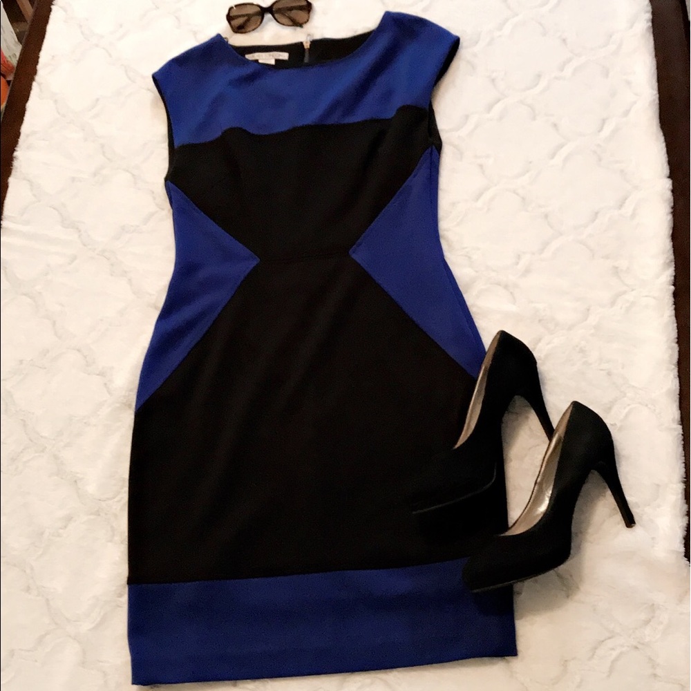 Black and Blue Business Dress 👗